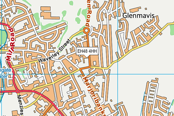 EH48 4HH map - OS VectorMap District (Ordnance Survey)