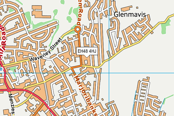 EH48 4HJ map - OS VectorMap District (Ordnance Survey)