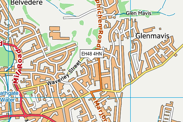 EH48 4HN map - OS VectorMap District (Ordnance Survey)