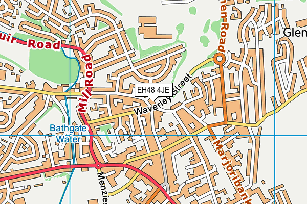 EH48 4JE map - OS VectorMap District (Ordnance Survey)