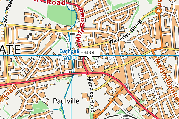 EH48 4JJ map - OS VectorMap District (Ordnance Survey)