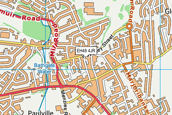 EH48 4JR map - OS VectorMap District (Ordnance Survey)