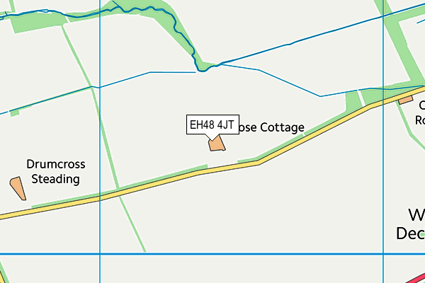 EH48 4JT map - OS VectorMap District (Ordnance Survey)