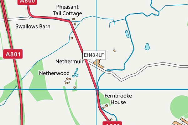 EH48 4LF map - OS VectorMap District (Ordnance Survey)