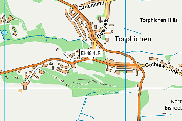 EH48 4LR map - OS VectorMap District (Ordnance Survey)
