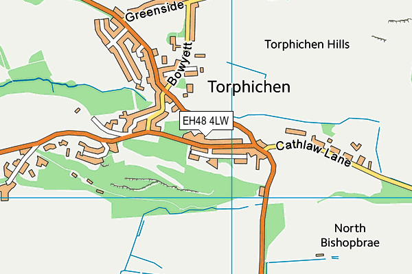 EH48 4LW map - OS VectorMap District (Ordnance Survey)