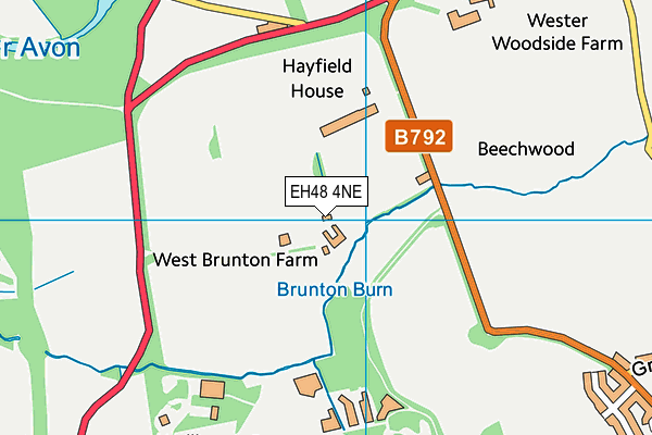 EH48 4NE map - OS VectorMap District (Ordnance Survey)