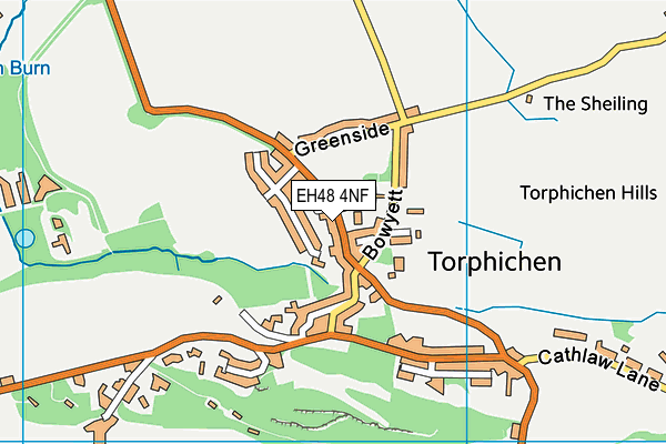 EH48 4NF map - OS VectorMap District (Ordnance Survey)