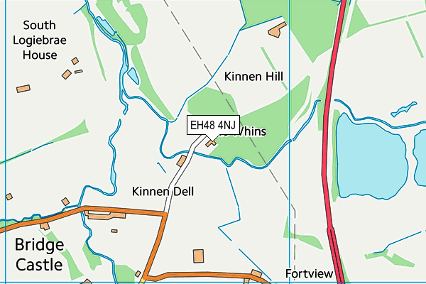 EH48 4NJ map - OS VectorMap District (Ordnance Survey)