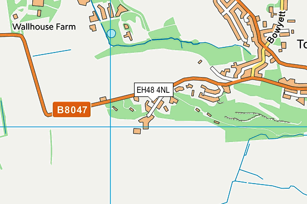 EH48 4NL map - OS VectorMap District (Ordnance Survey)