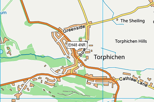 EH48 4NR map - OS VectorMap District (Ordnance Survey)