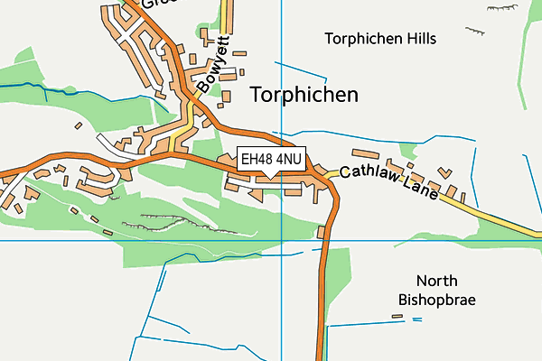 EH48 4NU map - OS VectorMap District (Ordnance Survey)