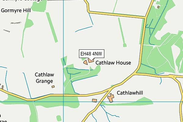 EH48 4NW map - OS VectorMap District (Ordnance Survey)