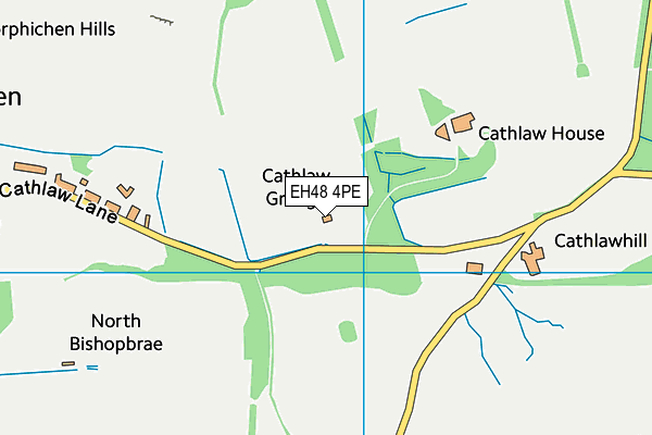 EH48 4PE map - OS VectorMap District (Ordnance Survey)