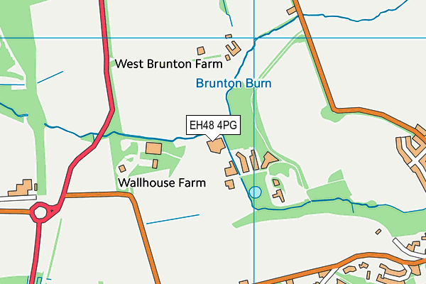 EH48 4PG map - OS VectorMap District (Ordnance Survey)