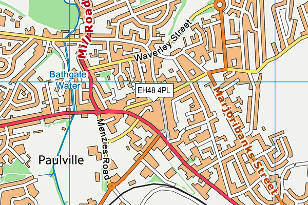 EH48 4PL map - OS VectorMap District (Ordnance Survey)