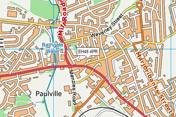 EH48 4PR map - OS VectorMap District (Ordnance Survey)