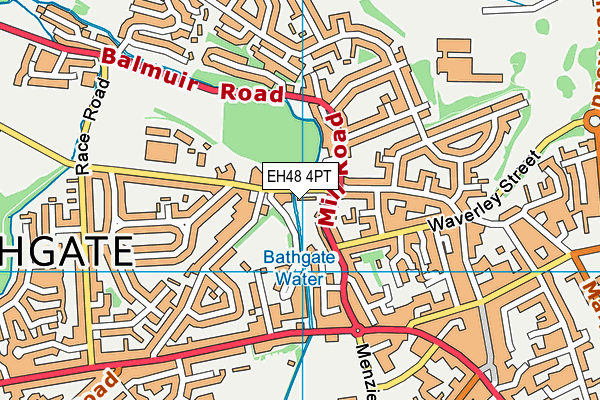 EH48 4PT map - OS VectorMap District (Ordnance Survey)