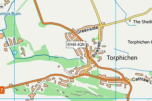 EH48 4QN map - OS VectorMap District (Ordnance Survey)