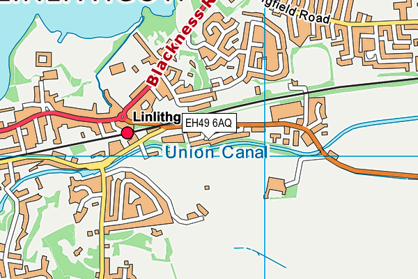 EH49 6AQ map - OS VectorMap District (Ordnance Survey)