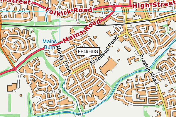EH49 6DG map - OS VectorMap District (Ordnance Survey)
