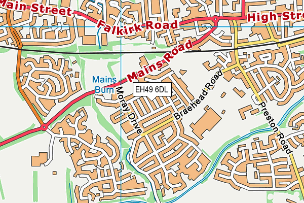 EH49 6DL map - OS VectorMap District (Ordnance Survey)