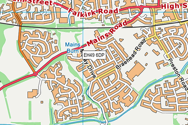EH49 6DP map - OS VectorMap District (Ordnance Survey)
