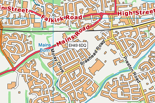EH49 6DQ map - OS VectorMap District (Ordnance Survey)