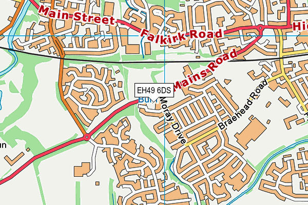 EH49 6DS map - OS VectorMap District (Ordnance Survey)