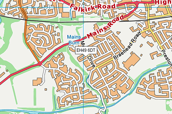 EH49 6DT map - OS VectorMap District (Ordnance Survey)