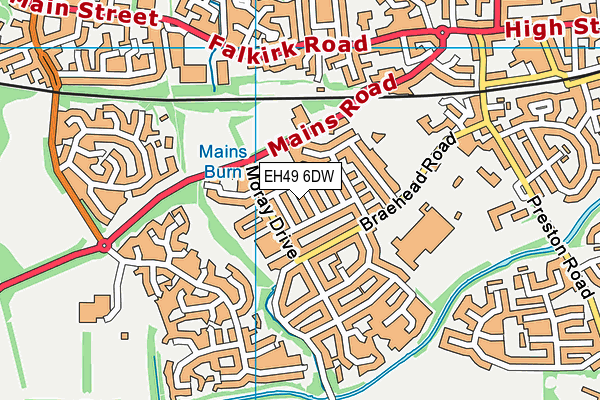 EH49 6DW map - OS VectorMap District (Ordnance Survey)