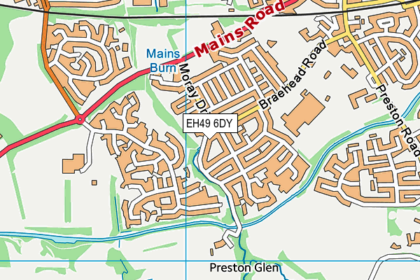 EH49 6DY map - OS VectorMap District (Ordnance Survey)