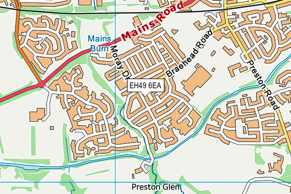 EH49 6EA map - OS VectorMap District (Ordnance Survey)