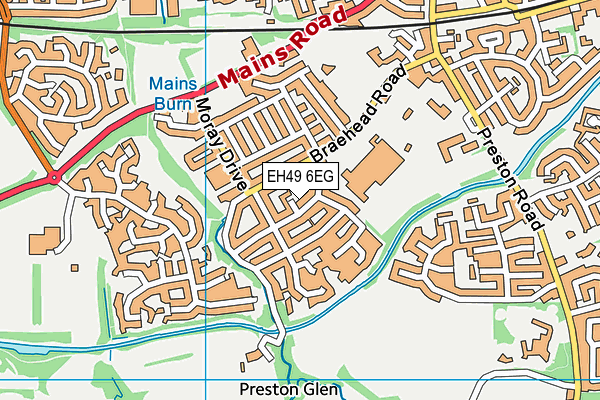 EH49 6EG map - OS VectorMap District (Ordnance Survey)