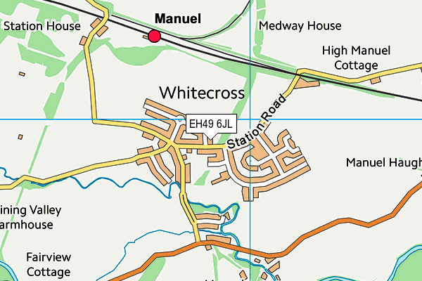 EH49 6JL map - OS VectorMap District (Ordnance Survey)