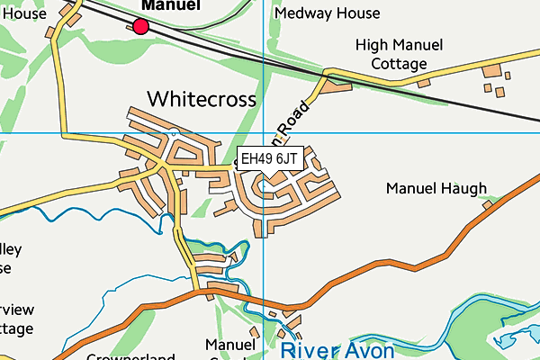 EH49 6JT map - OS VectorMap District (Ordnance Survey)