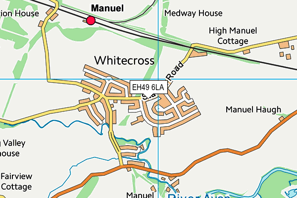 EH49 6LA map - OS VectorMap District (Ordnance Survey)