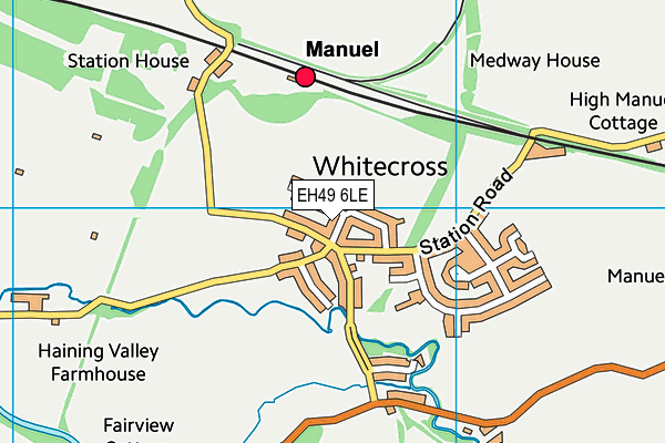 EH49 6LE map - OS VectorMap District (Ordnance Survey)