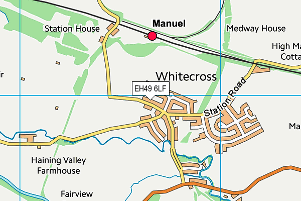 EH49 6LF map - OS VectorMap District (Ordnance Survey)