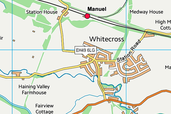 EH49 6LG map - OS VectorMap District (Ordnance Survey)