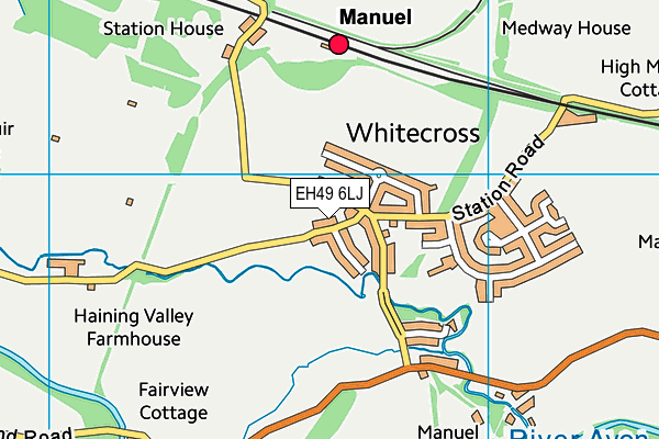 EH49 6LJ map - OS VectorMap District (Ordnance Survey)