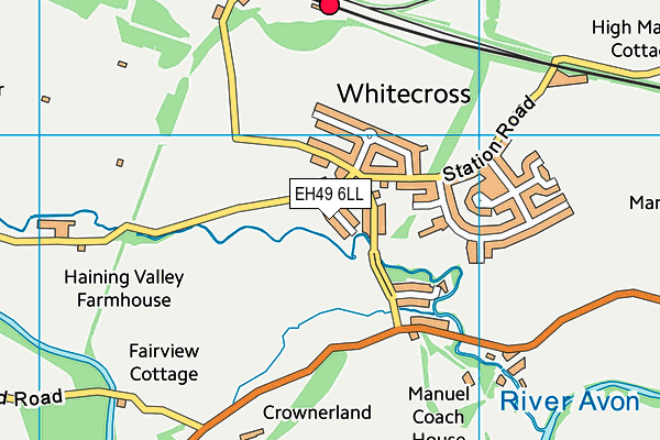 EH49 6LL map - OS VectorMap District (Ordnance Survey)