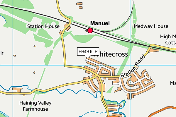 EH49 6LP map - OS VectorMap District (Ordnance Survey)