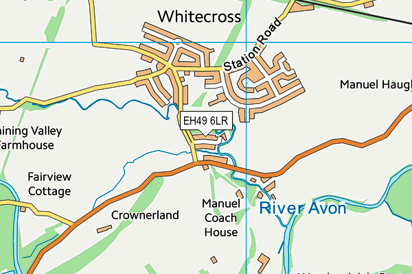 EH49 6LR map - OS VectorMap District (Ordnance Survey)