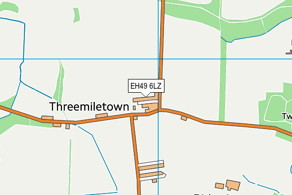 EH49 6LZ map - OS VectorMap District (Ordnance Survey)