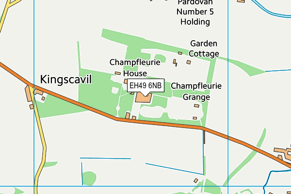 EH49 6NB map - OS VectorMap District (Ordnance Survey)