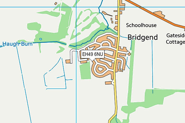 EH49 6NU map - OS VectorMap District (Ordnance Survey)