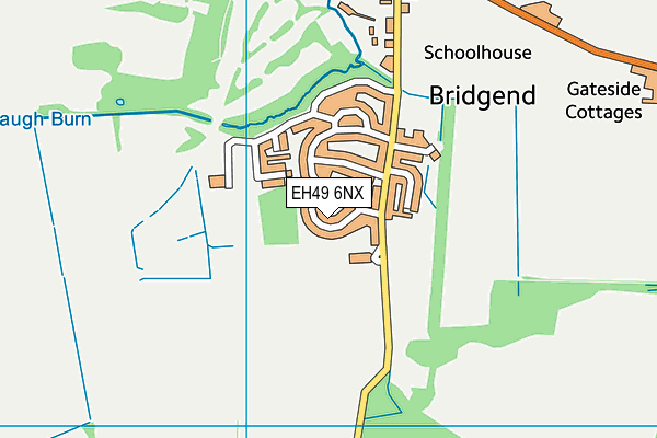 EH49 6NX map - OS VectorMap District (Ordnance Survey)