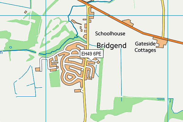 EH49 6PE map - OS VectorMap District (Ordnance Survey)