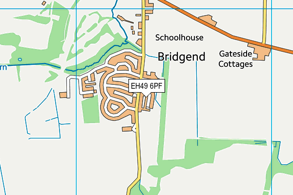 EH49 6PF map - OS VectorMap District (Ordnance Survey)